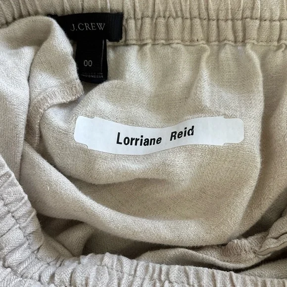 J Crew Beige Linen Pants - Picture 2 of 2